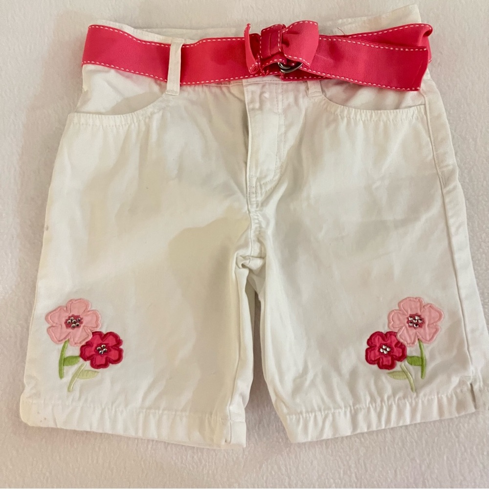 Gymboree Fairy Garden White Flower Shorts